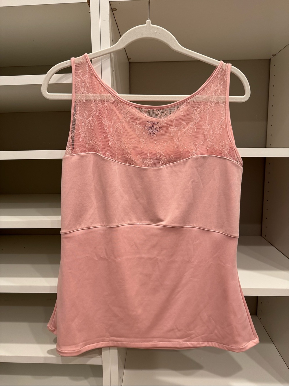 Spanx Hide & Sleek Lace Bateau Tank Top, Size 2X